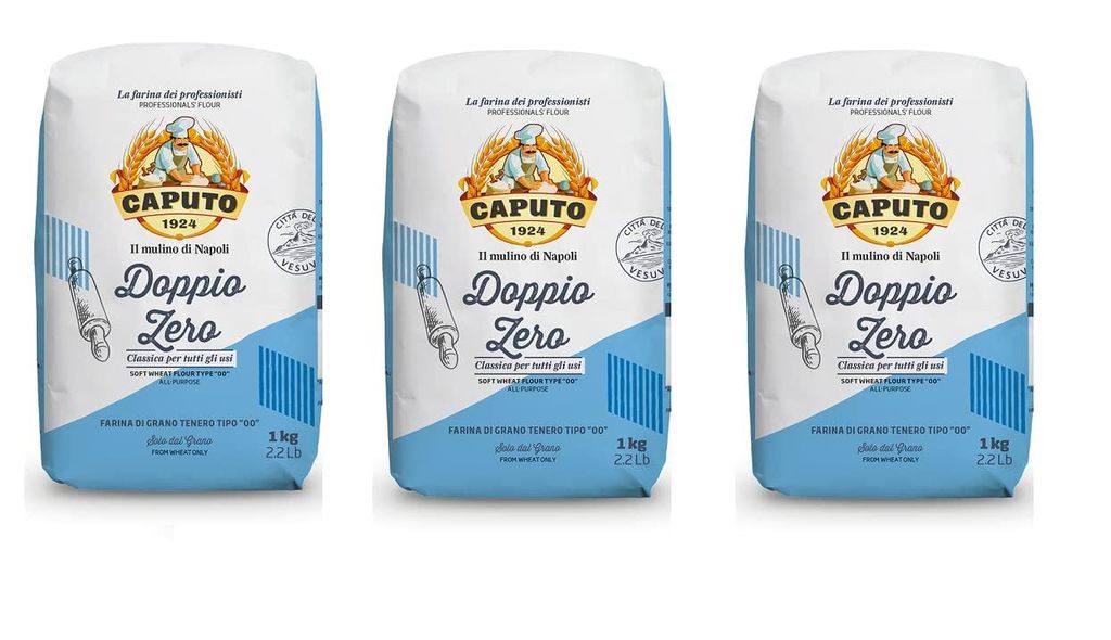 Pizzamehl „Doppio Zero“ 1 kg – Caputo-3x Produktbild 