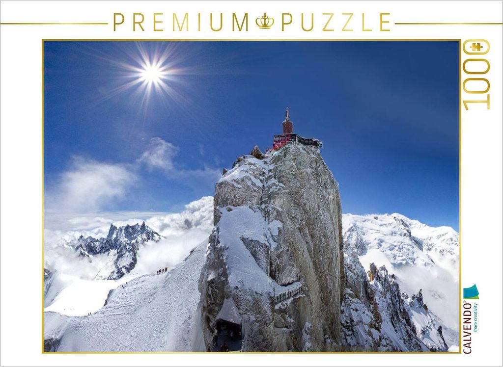 CALVENDO Puzzle Die Höchsten der Alpen | 1000 Teile Lege-Größe 64x48cm Foto-Puzzle für glückliche Stunden