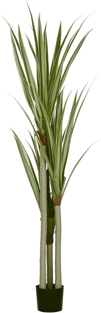 Künstliche Yucca Palme 190 cm im Topf, große Kunstpflanze für Wohnzimmer