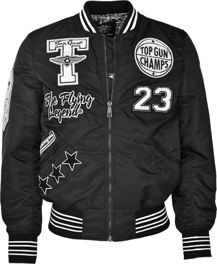 Top Gun Collegejacke TGJ2323 Farbe: 1500 black
