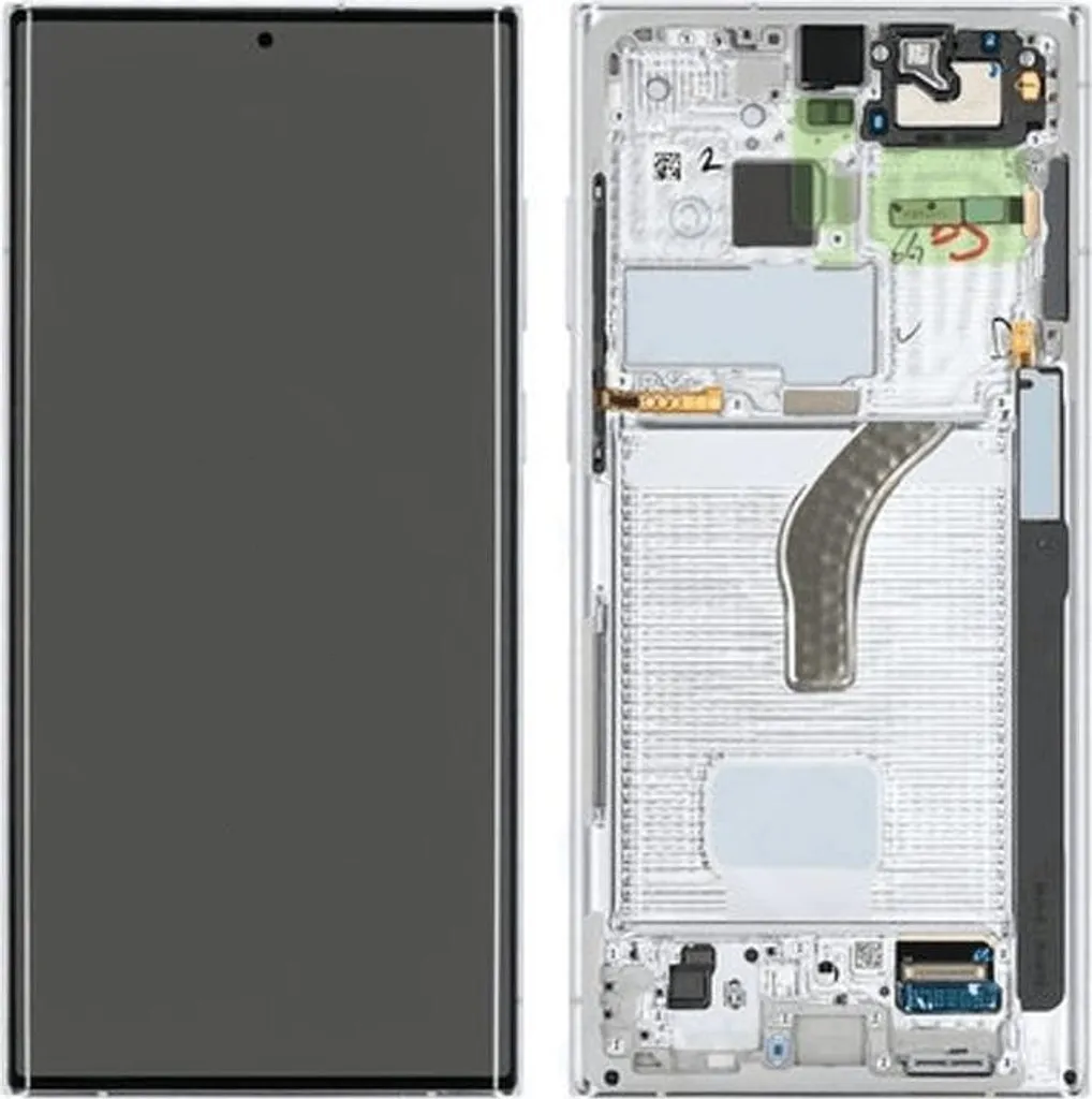 Réparer Écran LCD Galaxy S22 Ultra Blanc Fantôme : Kit Complet Affichage