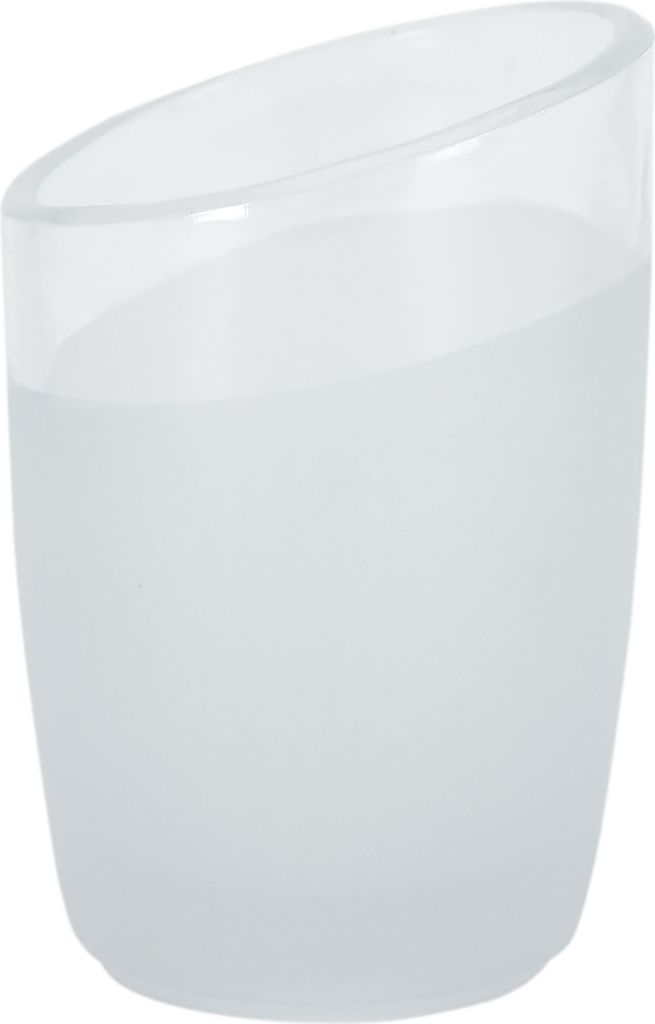 Spirella Zahnputzbecher Zahnbürstenhalter Level Glas 11 x 7 x 77 cm Weiß