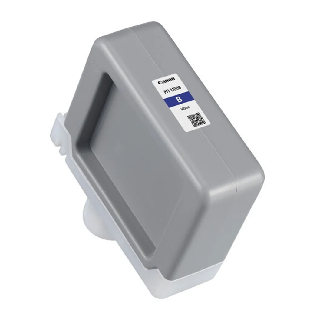 Réservoir d'encre bleue Canon PFI-1100B 160ml pour traceur grand format