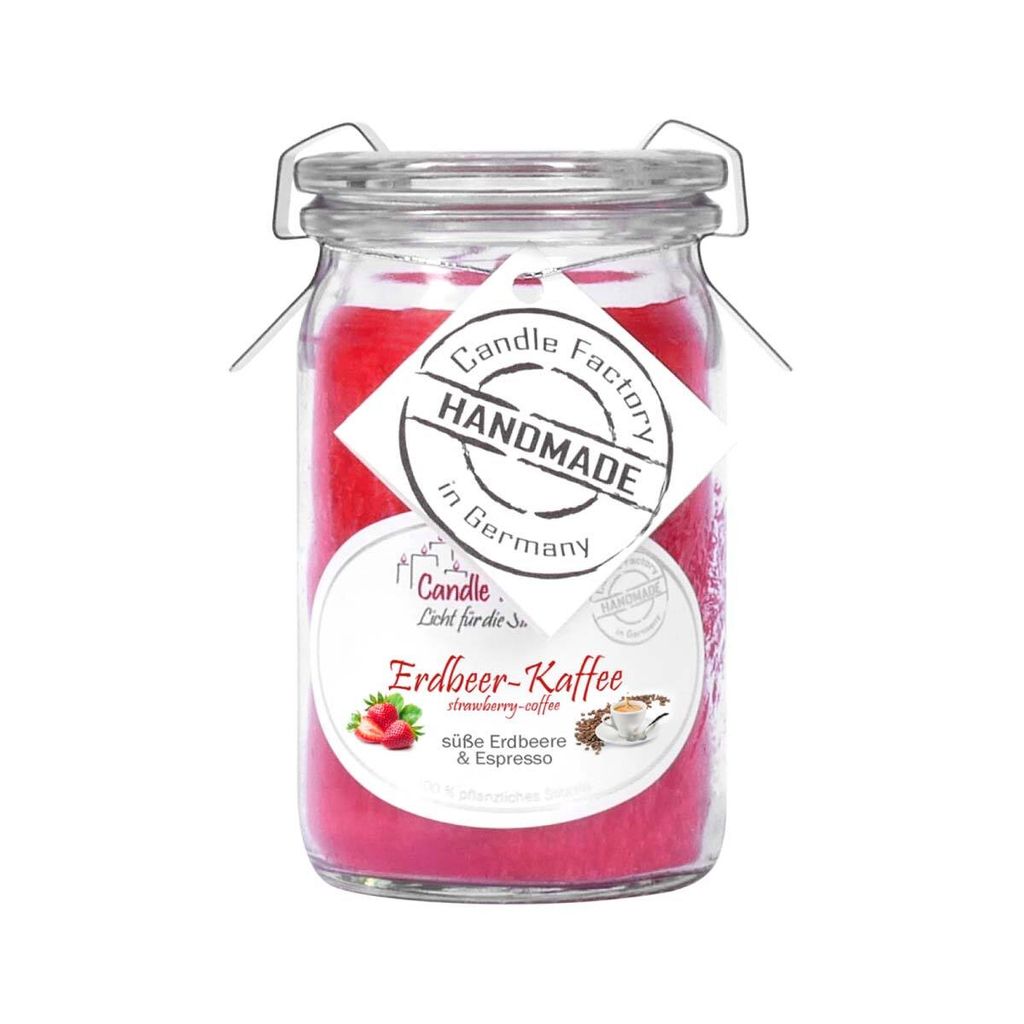 Candle Factory Baby Jumbo Erdbeer-Kaffee Duftkerze Dekokerze 308133