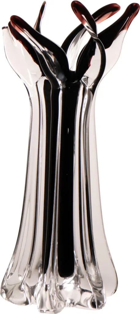 Vase Serena J-Line noir en verre soufflé : design épuré et élégant