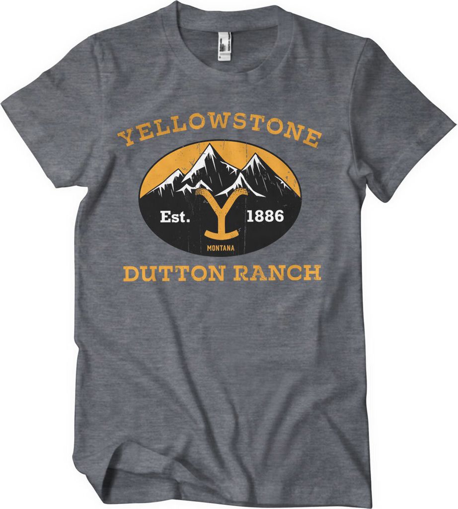 Dutton Ranch Montana - Est. 1883 T-Shirt - Small - DarkHeather