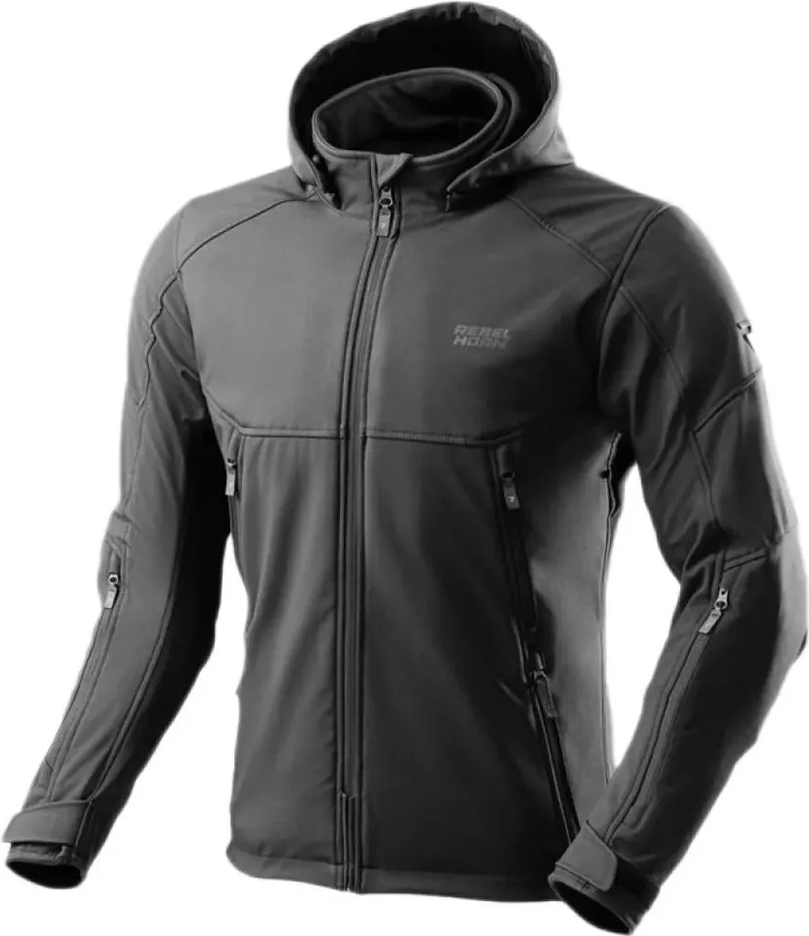 Veste Moto Été et Mi-saison Rebelhorn Slash Noir 9XL - Confort Homme