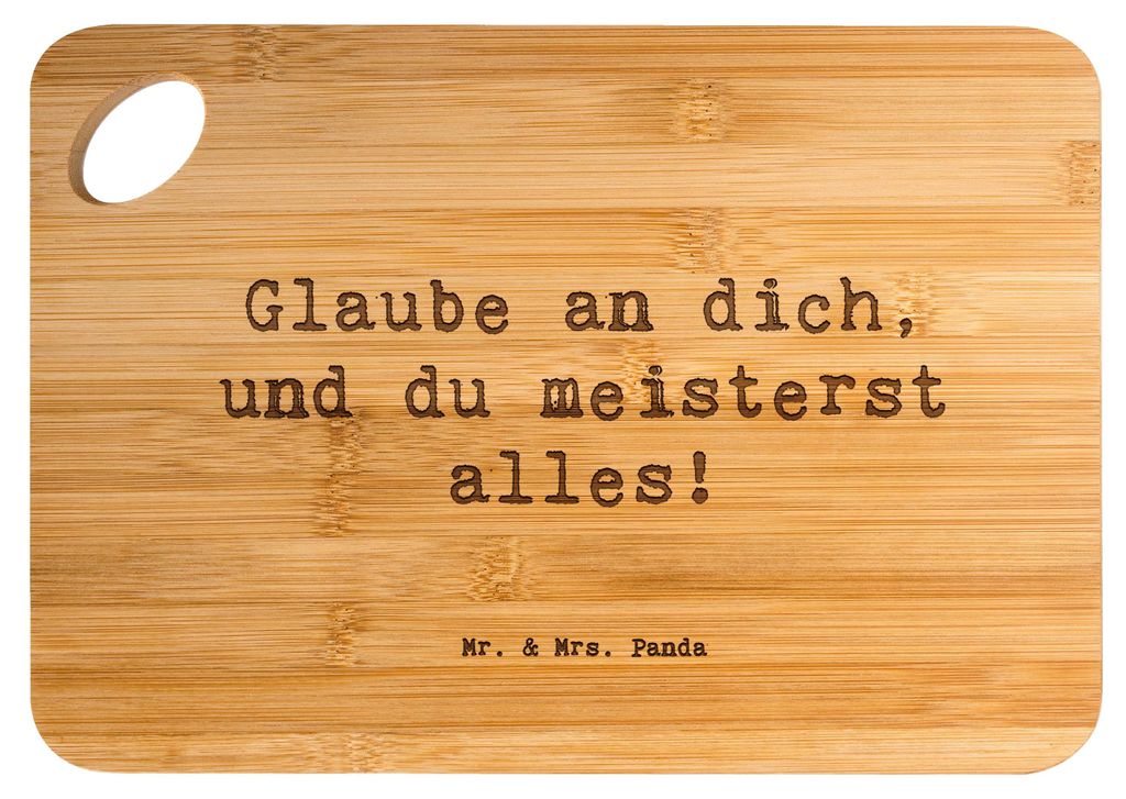 Mr. & Mrs. Panda Schneidebrett Spruch Stolpersteine im Alltag meistern - Transparent - Geschenk, Brett, Hackbrett, holzschneidebrett, Holzbrett, po...