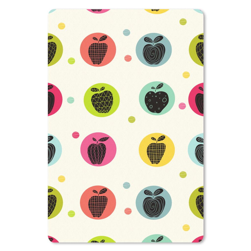 MuchoWow Mauspad Mousepad Apfel - Punkte - Muster 18x27 cm - Mousepads - Maus Mat - Pad - Mausunterlage