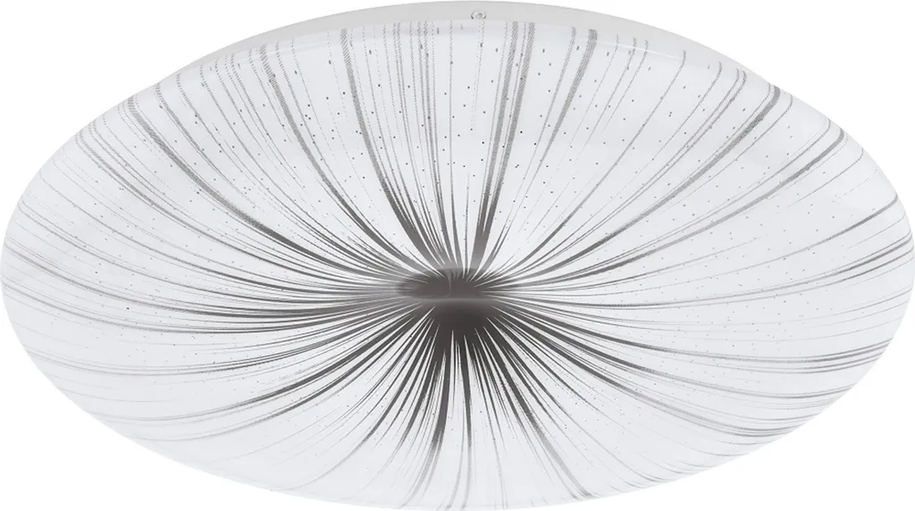 Plafonnier LED 19,5W Effet Blanc Chaud Eglo NIEVES 98325 Ø41cm Argent