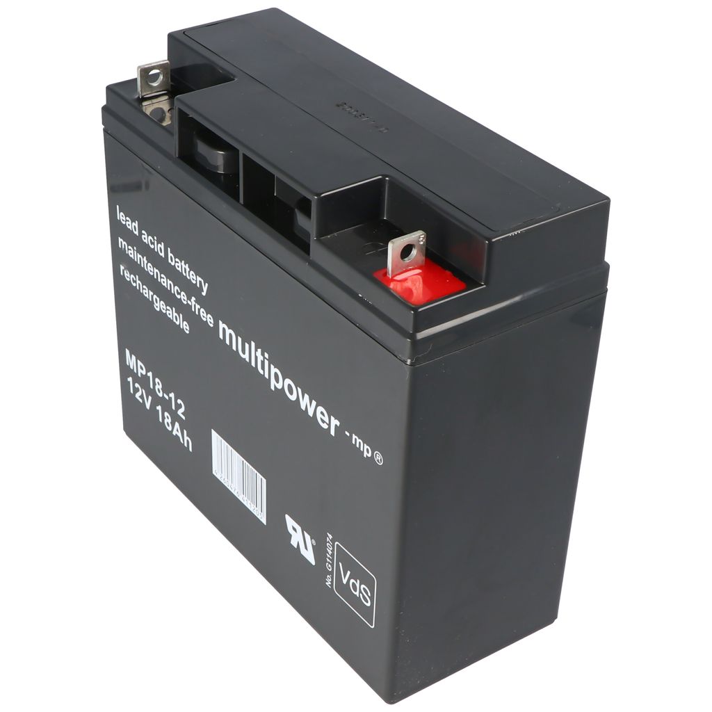 Multipower MP18-12 Blei Akku 12 Volt 18Ah Produktbild 