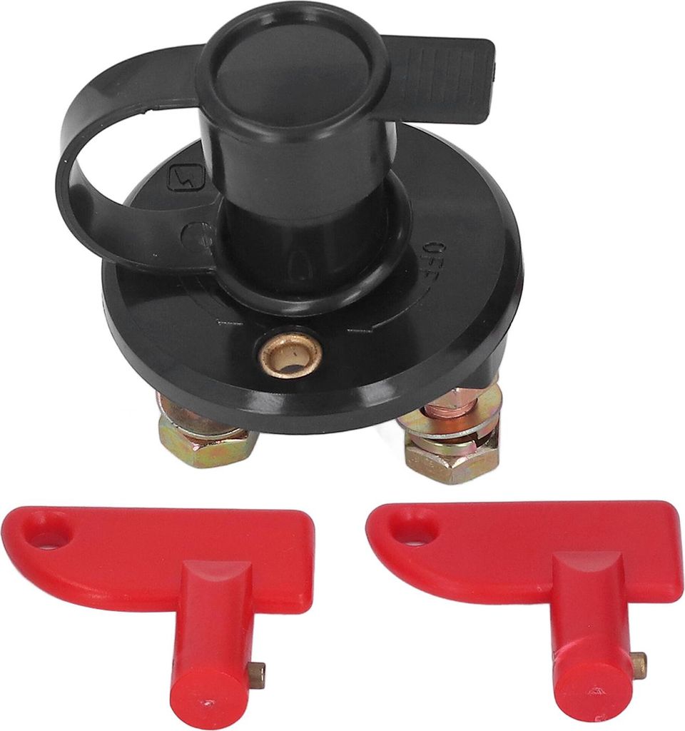Batterietrennschalter, Stromabschalter, Isolator, DC 12V/24V, Zubeh?r fš¹r Auto/Boot
