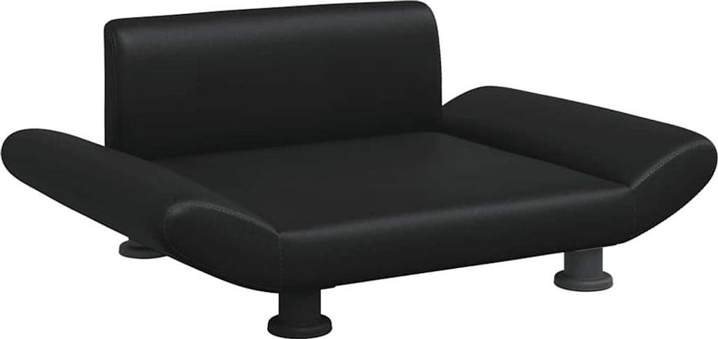 vidaXL Hundebett Schwarz 70x45x28 cm Kunstleder