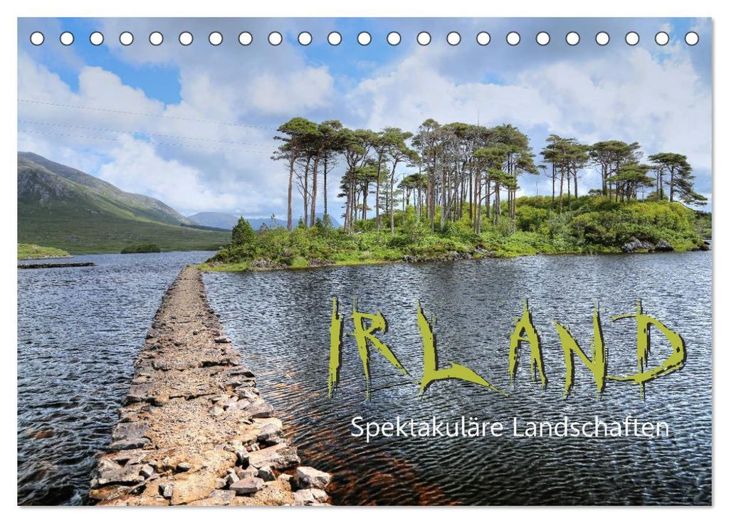 Irland - spektakuläre Landschaften (Tischkalender 2027 DIN A5 quer), CALVENDO Monatskalender