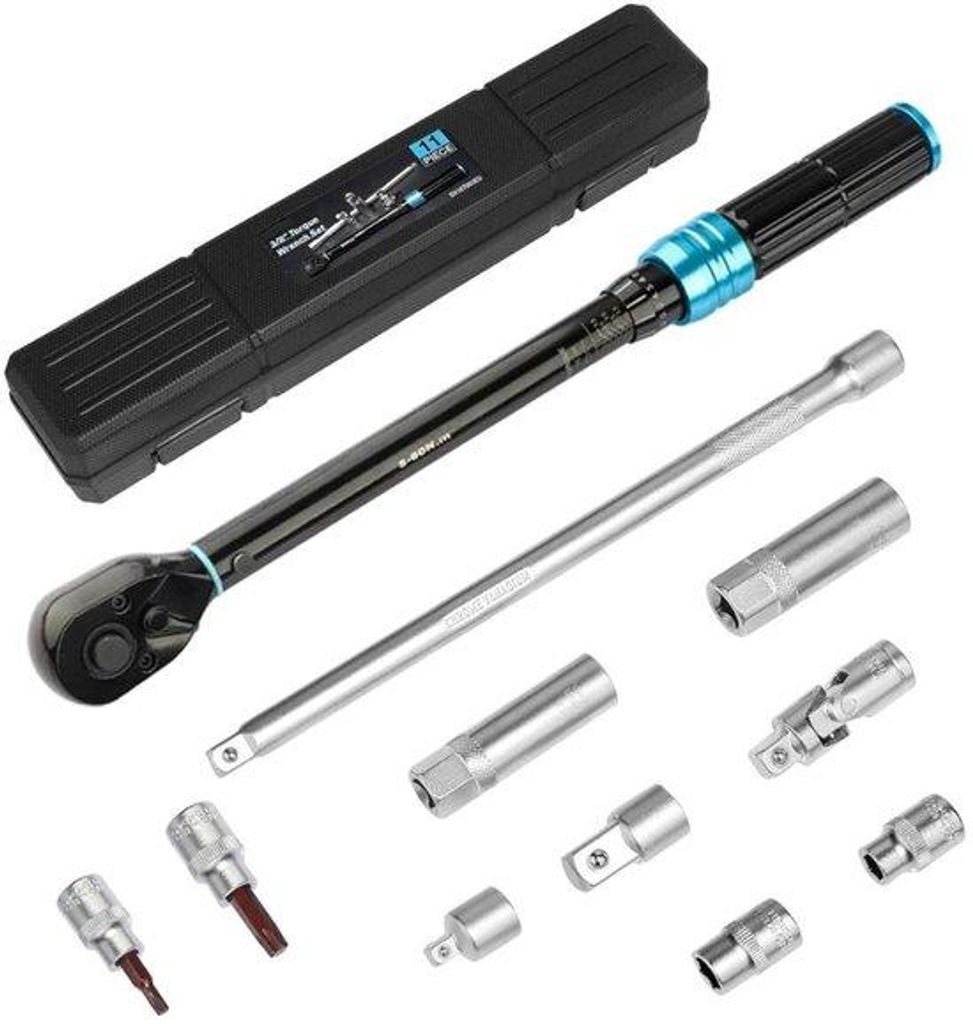 Drehmomentschlüssel-Set 3/8 Zoll 5-60 Nm für Auto und Fahrrad
