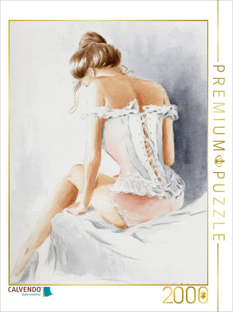 CALVENDO Puzzle Betörende ruhende Venus 2000 Teile Puzzle hoch | 2000 Teile Lege-Größe 90x67cm Foto-Puzzle für glückliche Stunden
