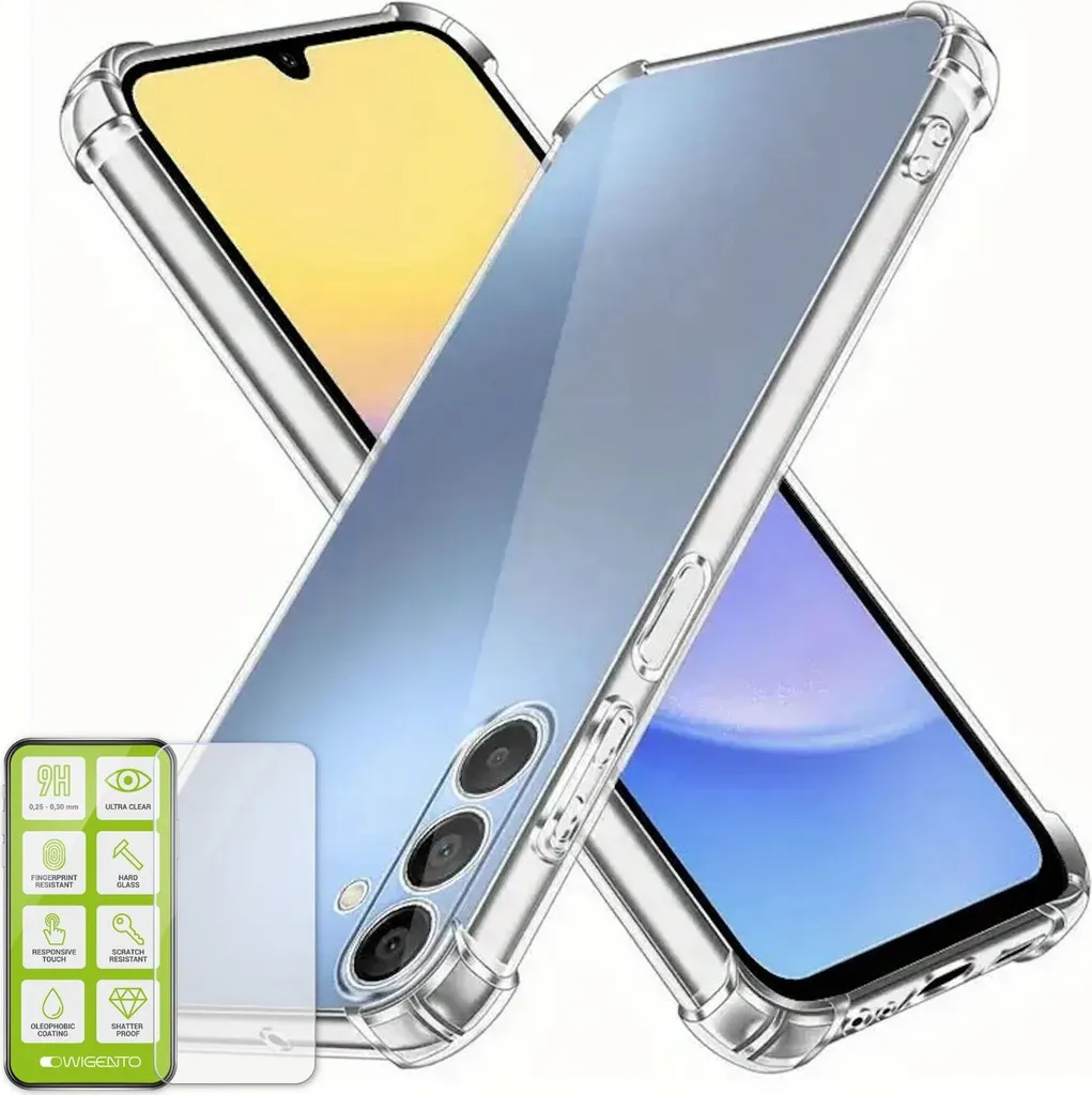 Offerta Samsung Galaxy A16: Case TPU Trasparente + Pellicola Vetro 9H