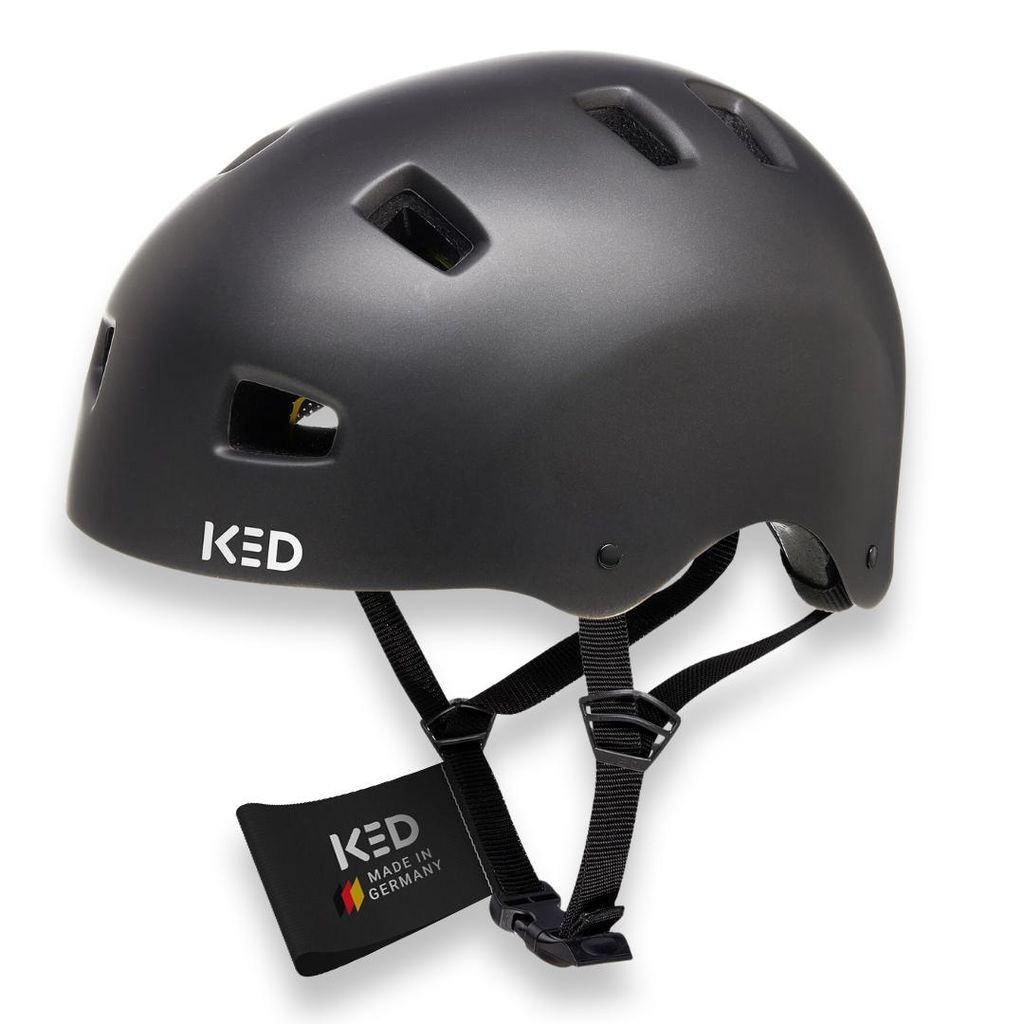 KED Citro City Fahrradhelm – Maxshell Schutz, K-Lock Verschluss Und Sichtbarkeit Farbe: black matt Größe: 57-62 (L)