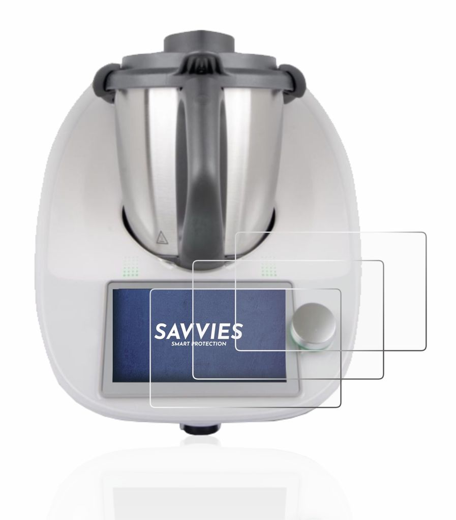 6x Für Vorwerk Bimby TM6 Schutzfolie Savvies Displayschutz Produktbild 