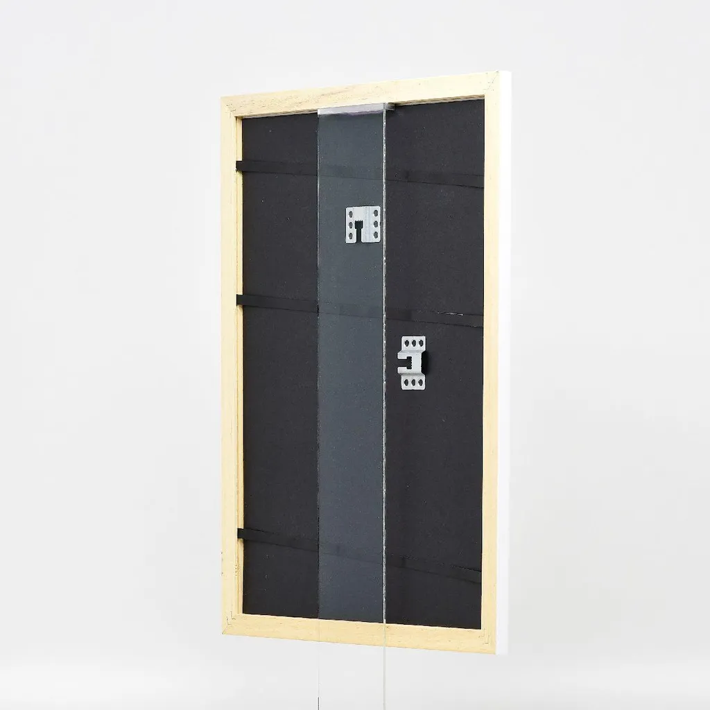 Cornice A4 Bianco Lucido Profil 43 - Design Legno per Arredo Moderno - 9