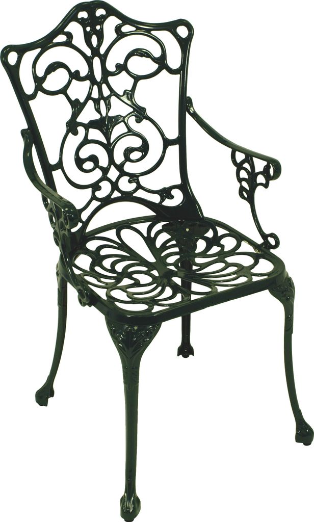 DEGAMO Gartensessel Gartenstuhl Sessel Jugendstil, Aluguss Produktbild 