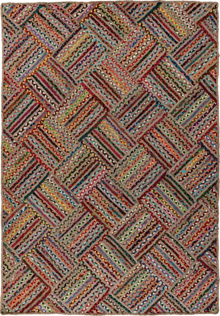 Tapis artisanal My Cancun 330 Multi 80x150 cm en laine nouée main