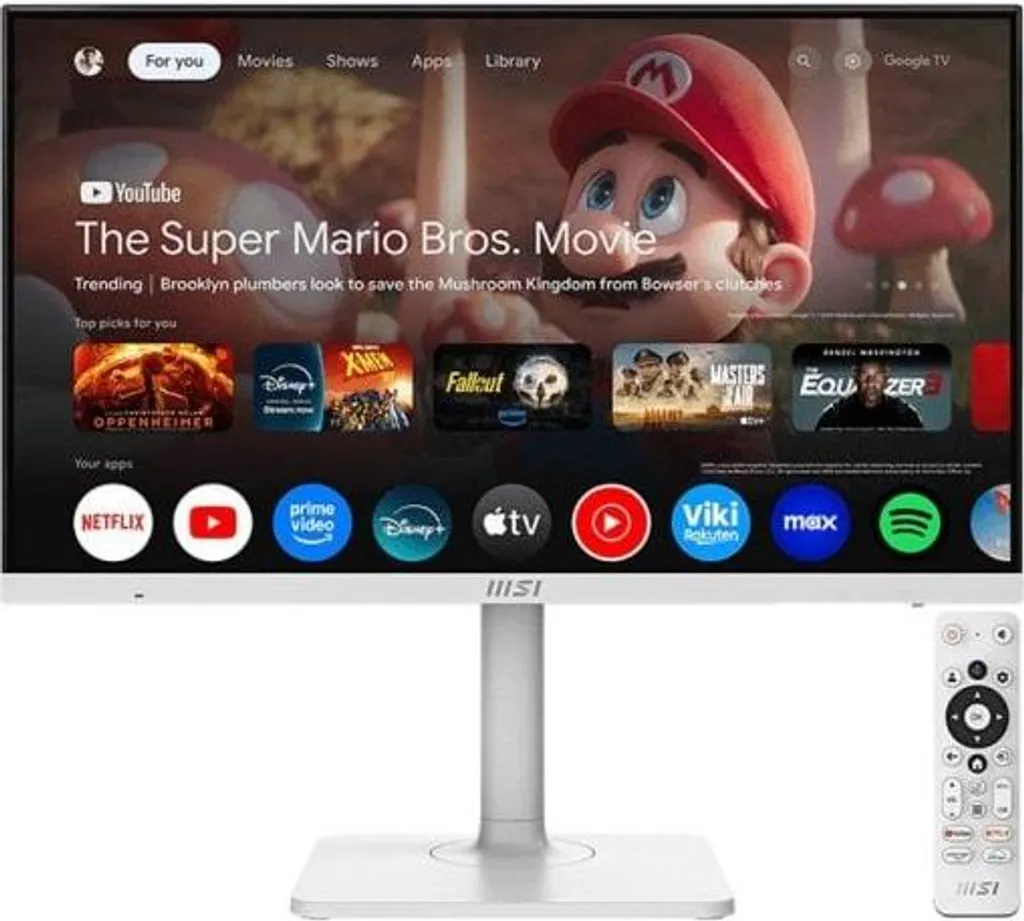 MSI Modern MD272UPSW Smart 27" LED IPS UltraHD 4K Altavoces Altura Ajustable Google TV USB-C