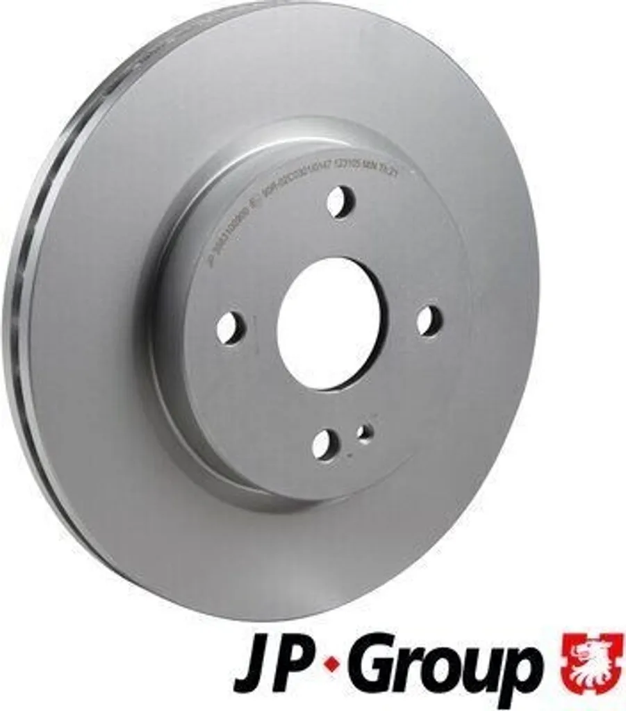 Jeu de 2 disques de frein avant en acier JP GROUP pour MAZDA 2