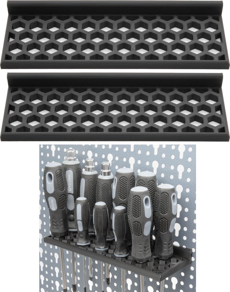 2x Schraubendreher Halter für Küpper Lochwand Werkzeugwand Schraubenzieher Halter