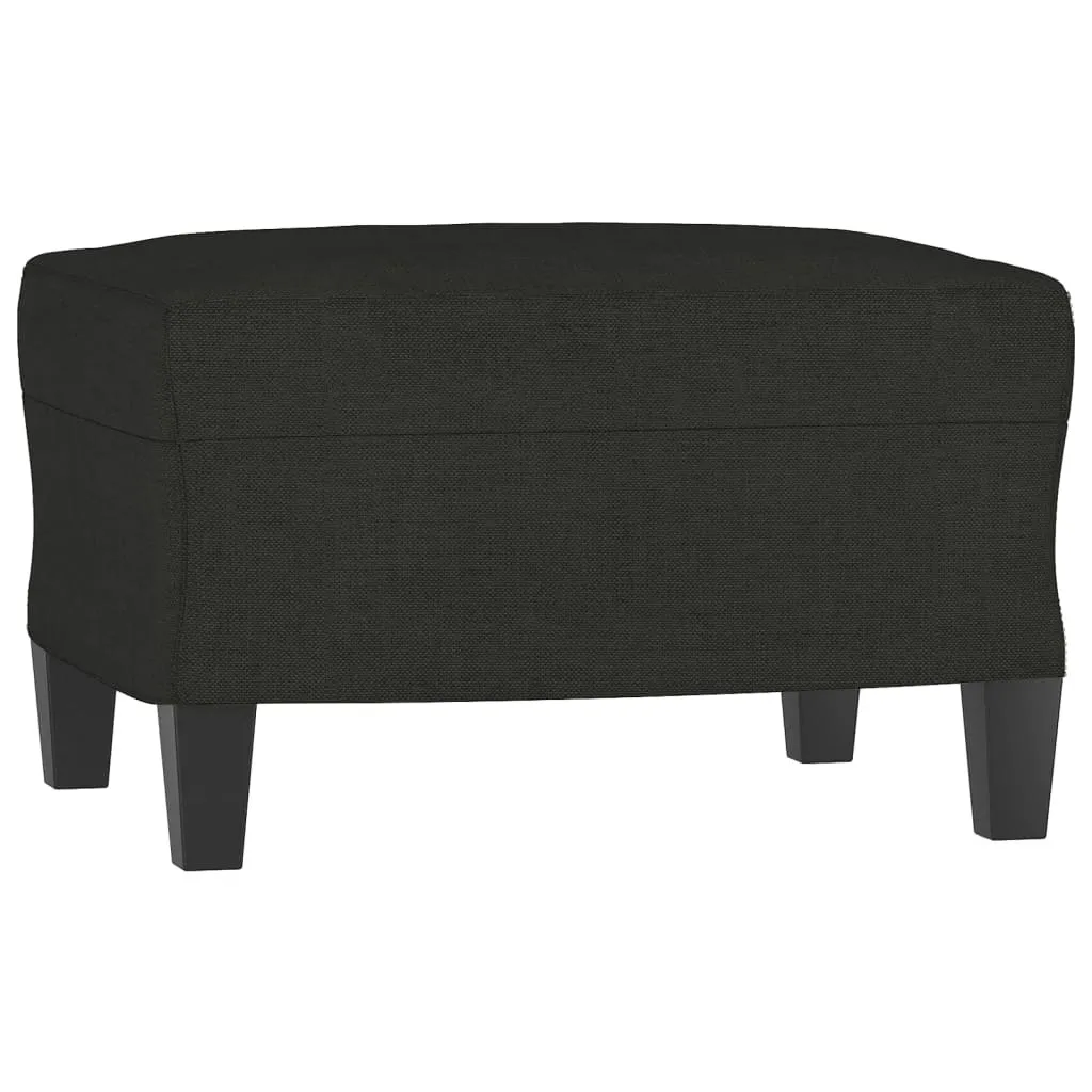 SYFAX™ Poggiapiedi Nero 60x50x41 cm in Tessuto