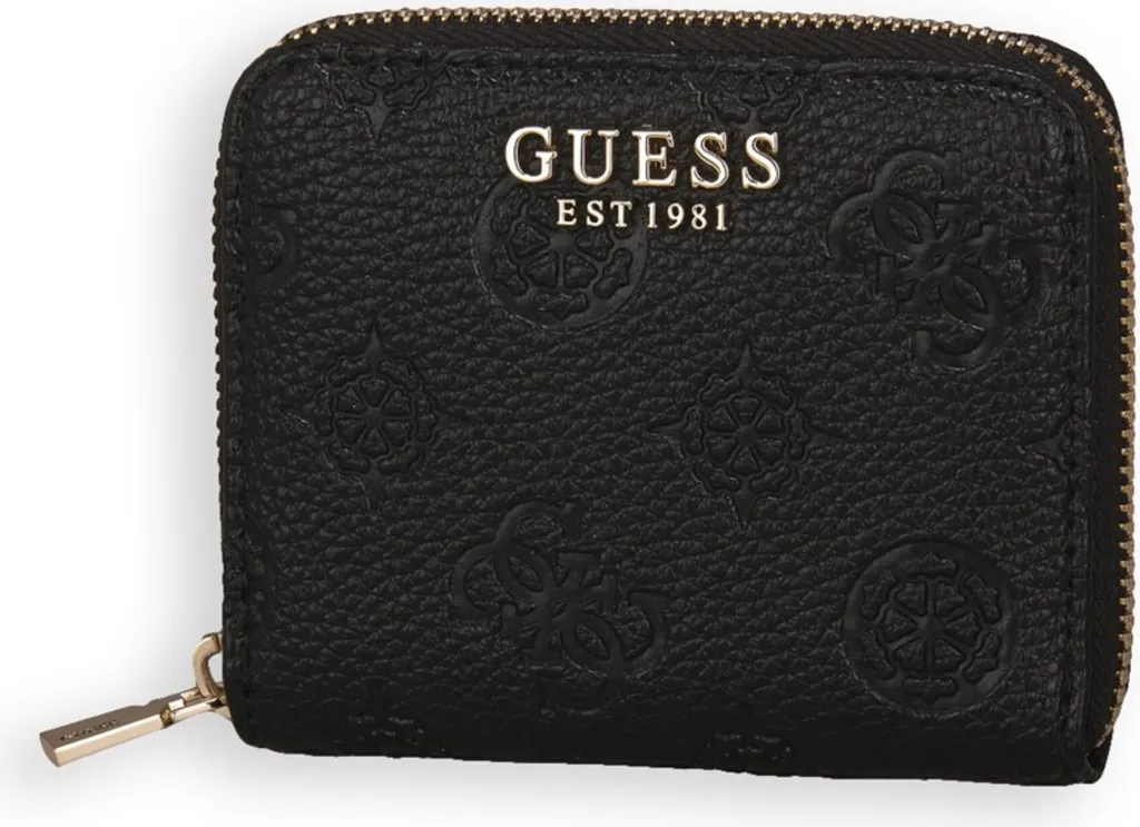 Grand Portefeuille Femme Guess Cresidia Noir - Compagnon Multi-Cartes