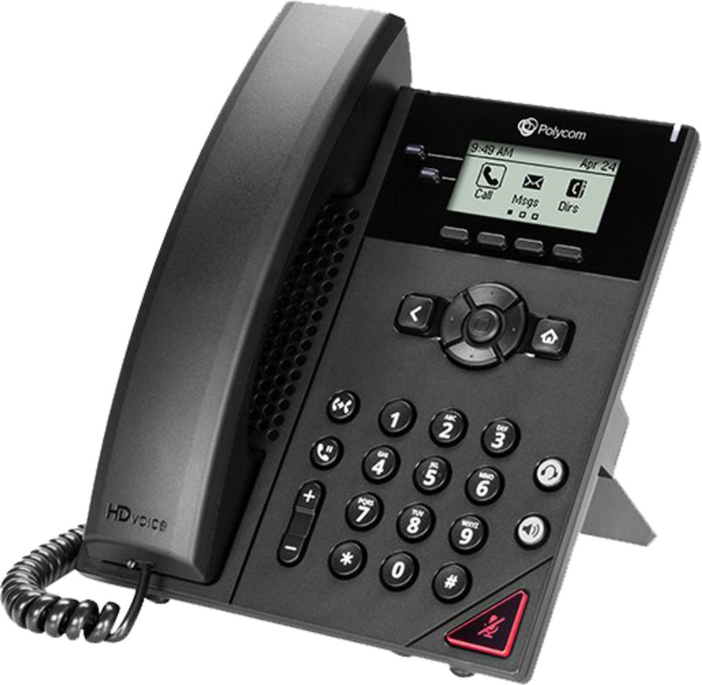 Polycom VVX 150 Telefon, Farbdisplay, Rufnummernanzeige, Ethernet, USB-Anschluss