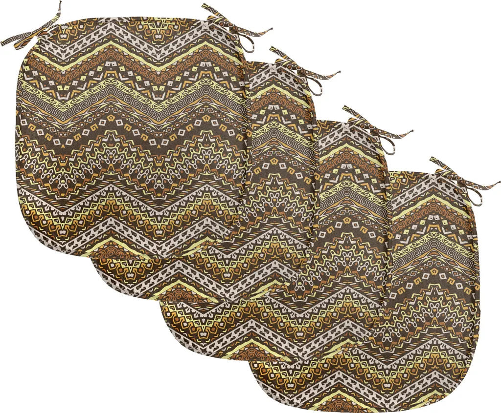 Lot de 4 Coussins pour Salle à Manger - Décoration Style Ethnique