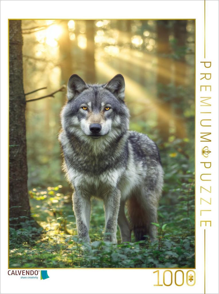 CALVENDO Puzzle Im Herzen der Natur wacht ein König | 1000 Teile Lege-Größe 64x48cm Foto-Puzzle für glückliche Stunden