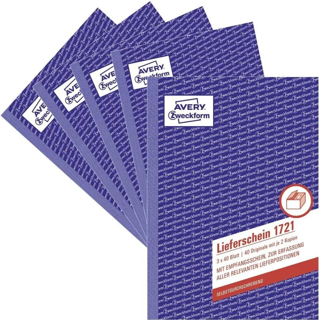 AVERY Libro dei moduli Zweckform "Bolla di consegna/ricevimento", 4+1 - 2