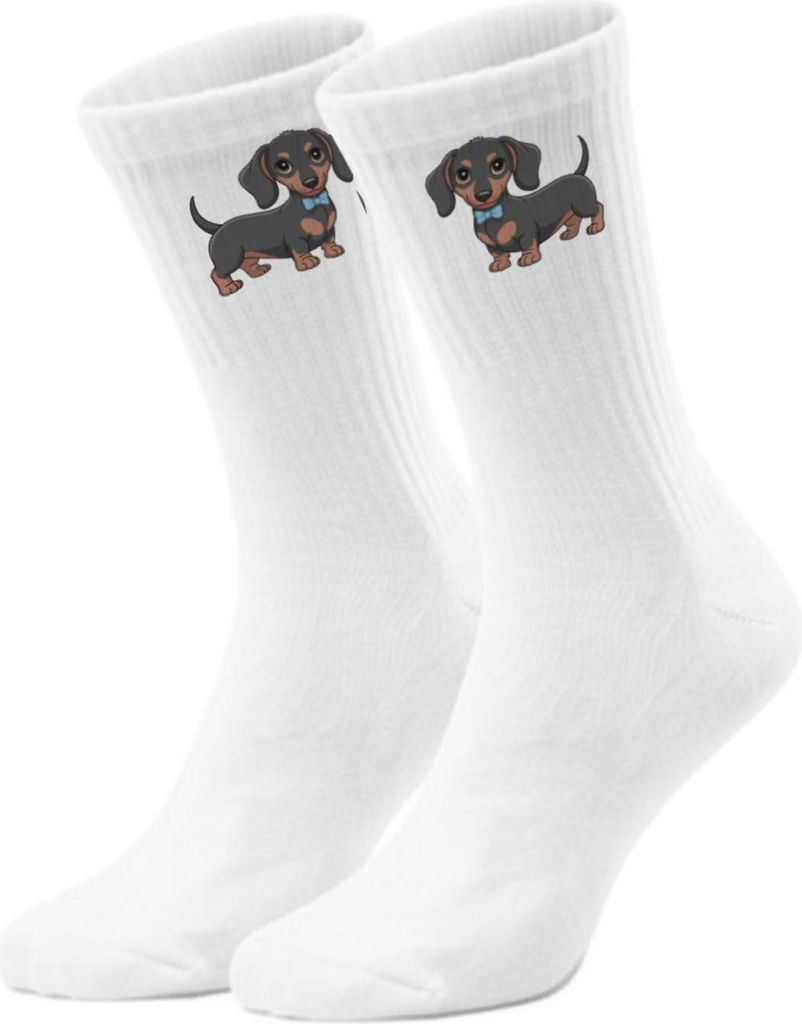epicsocks Dackel Dreams Schleife Socken in 37-41 im Paar