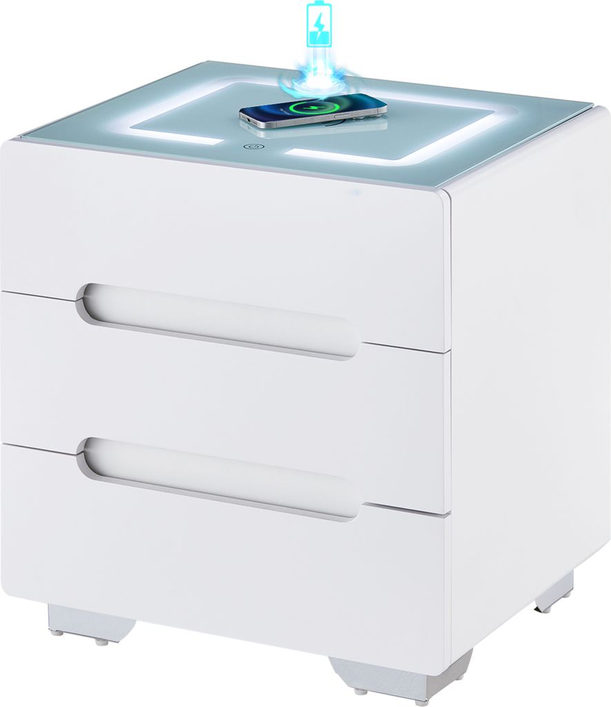 Table de nuit CLIPOP avec fonction de charge sans fil, Image du produit 
