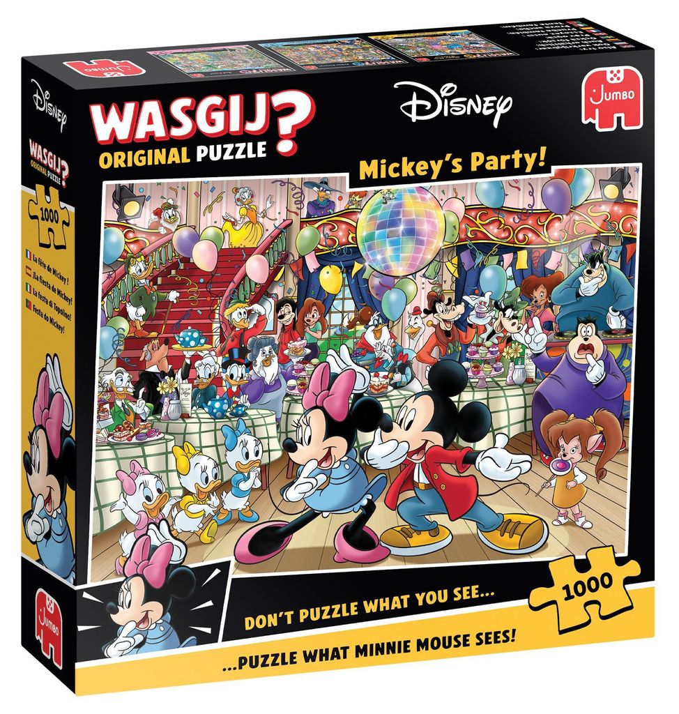 Wasgij Original, Disney Mickeys Party, Puzzle da 1000 pezzi Immagine del prodotto 