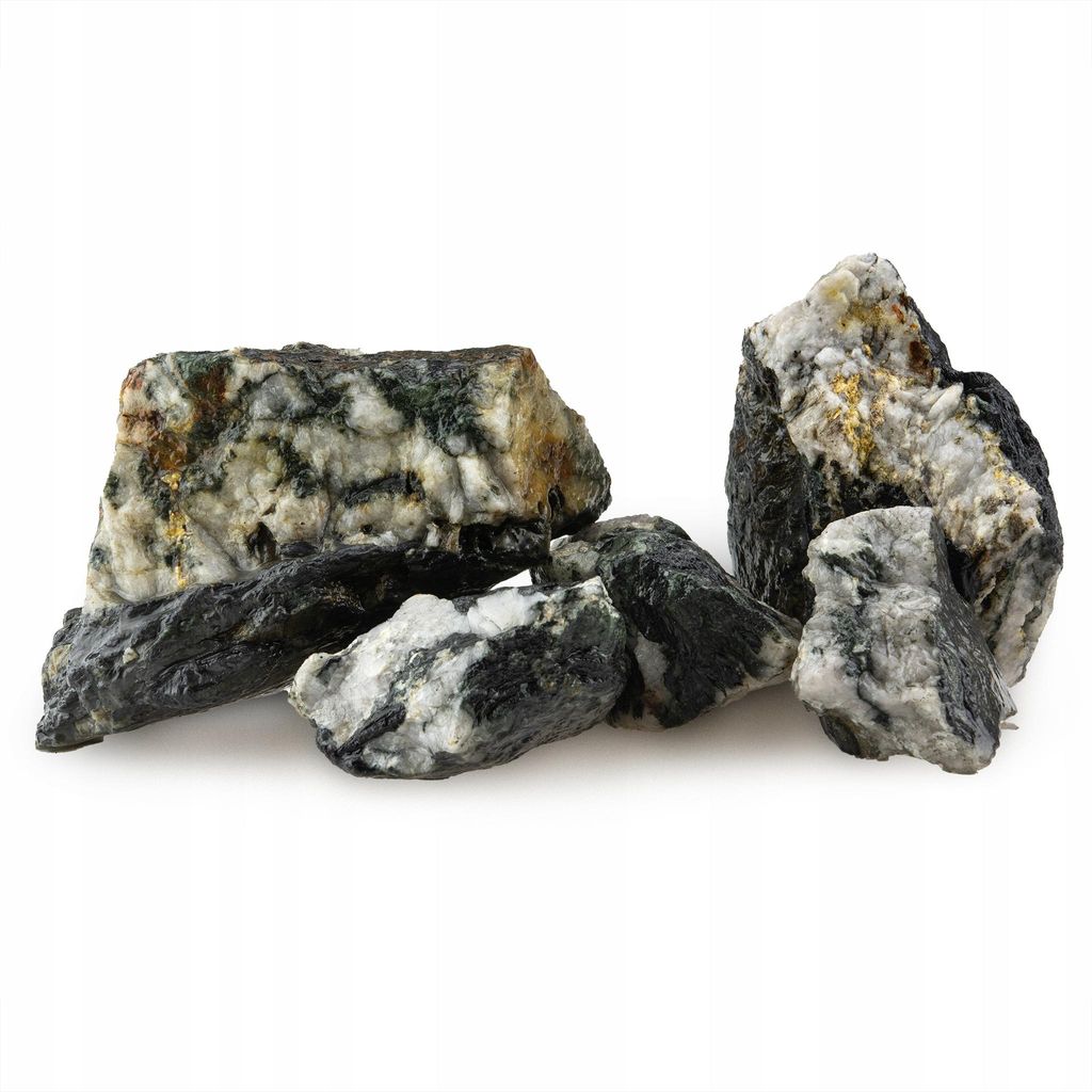 Aquarium Steine Fylit mit Quarz 3 kg Naturstein Deko für Aquarium, lose Steine für Aquascaping und jaskenartige Verstecke