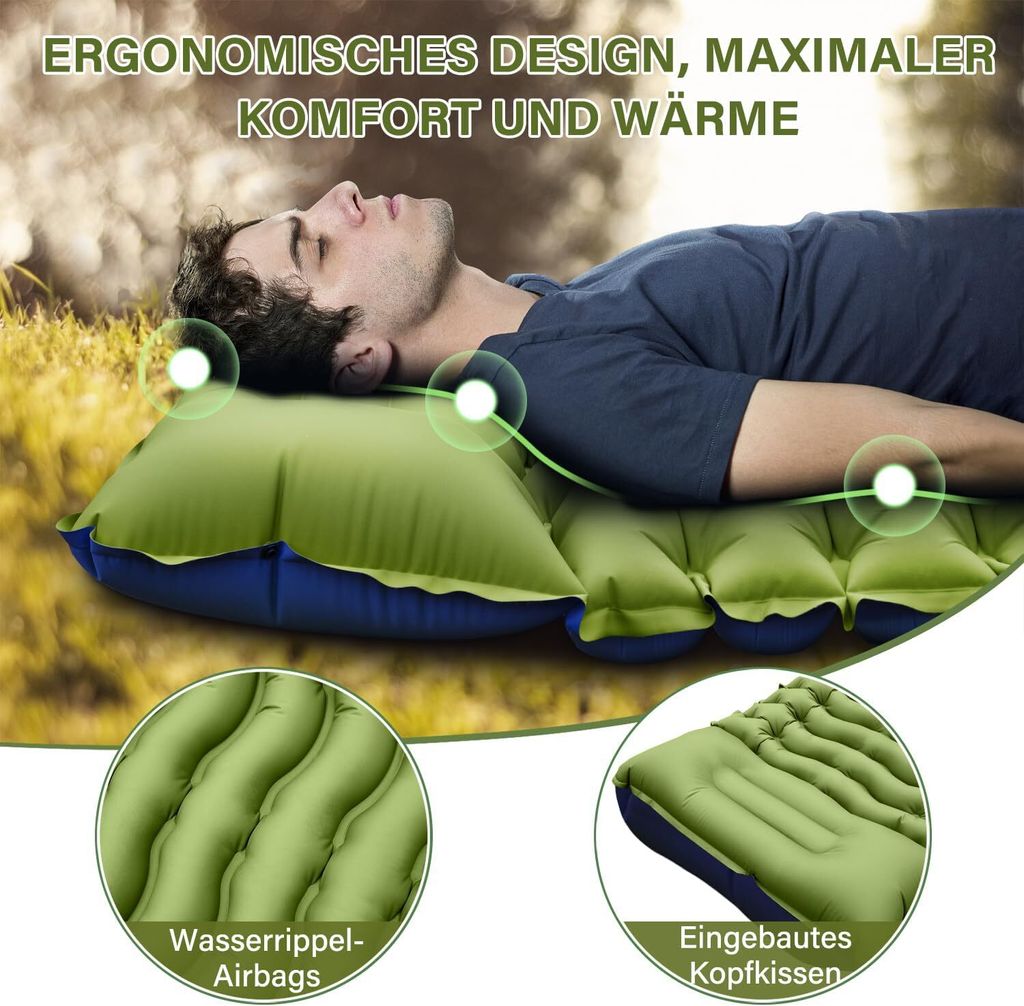 Isomatte, Camping Isomatte, Ultraleichte aufblasbare Produktbild 3