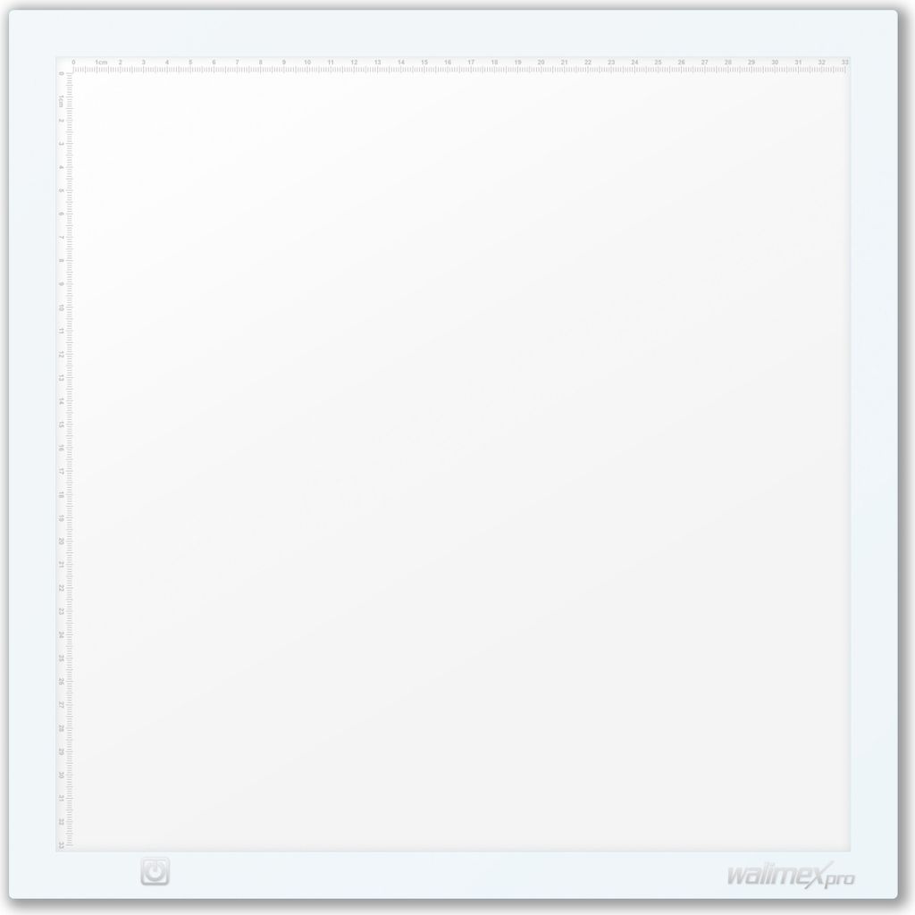 Walimex pro Shining White 380 LED Leuchttisch 15 W, Lightpad 38 x 38 cm, dimmbarer Lichttisch mit 5600 K Farbtemperatur, Zeichenbrett zum Abpausen,...