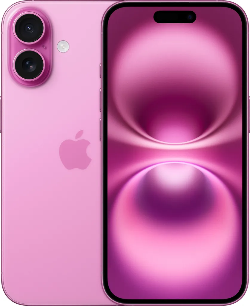 Apple iPhone 16 , 15,5 cm (6.1"), 2556 x 1179 Pixel, 256 GB, 48 MP, iOS 18, Pink