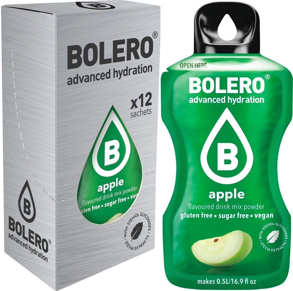 Bolero Sticks (12x3g) Apple - Intra- & Post-Workout - Produktbild 