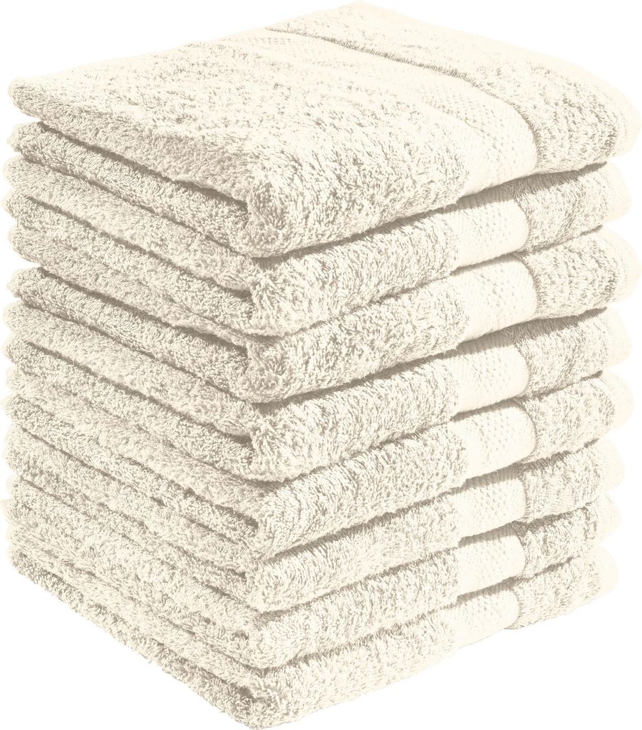 REDBEST Duschtuch Chicago" 8er-Pack creme 70x140 cm"