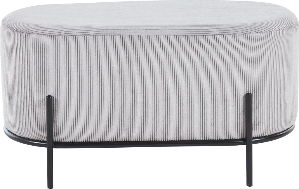 SalesFever Polsterhocker | Stoffbezug in Cord-Optik | Produktbild 