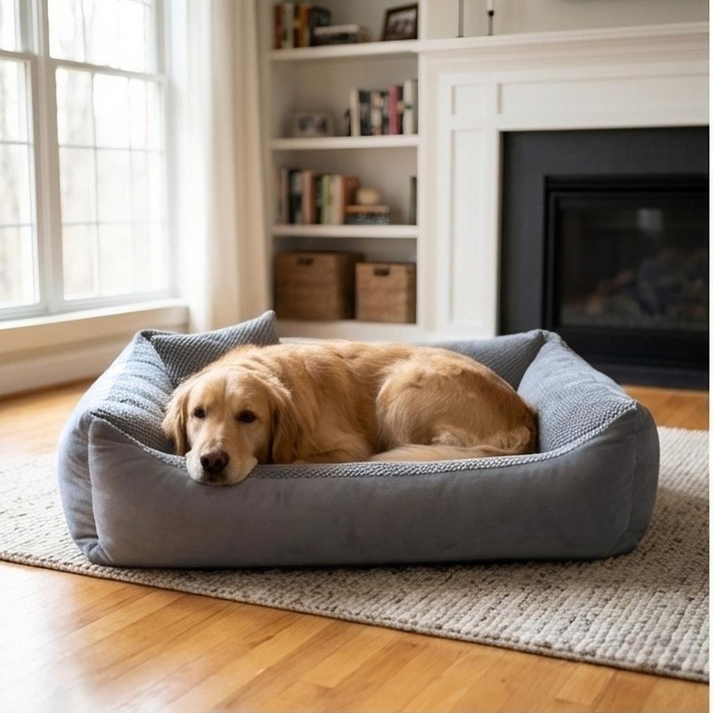 4L Textil TEO Hundekorb mittelgroße Hunde Kuscheliges Produktbild 