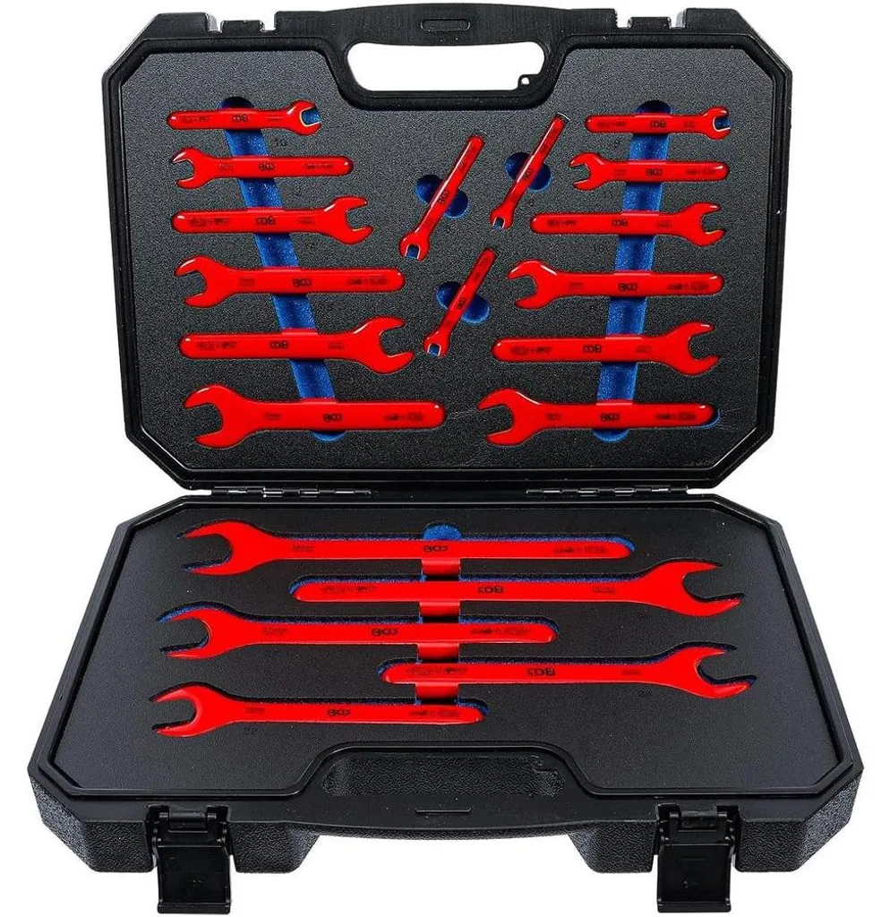 Clés à Fourche VDE pour Maintenance Électrique 6-32 mm - Jeu 20 Outils Acier