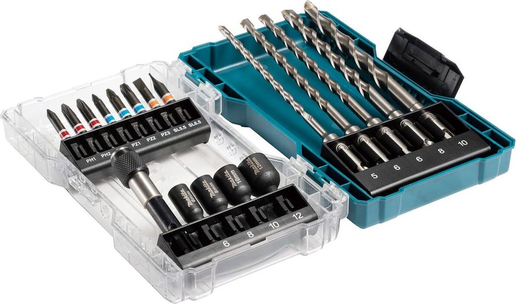 SDS-PLUS-Bit- und Bohrerset (18-teilig) - MAKITA E-07026