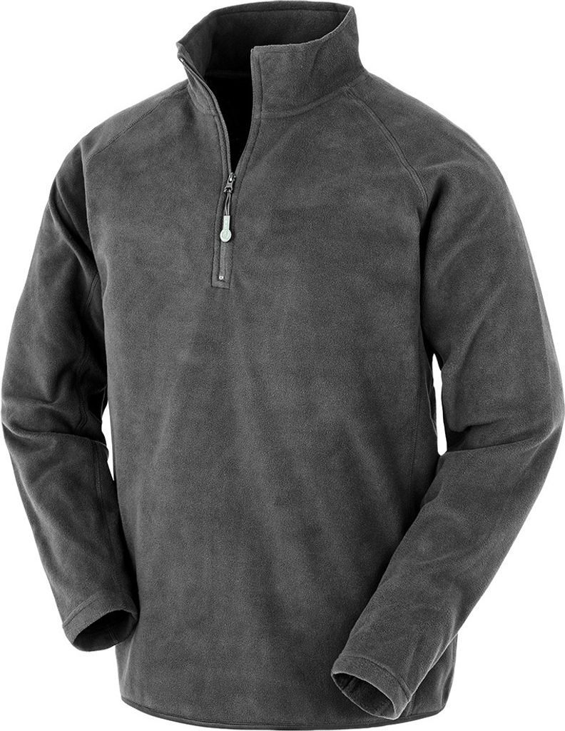 Result Genuine Recycled - Micro-Fleece, mit Reißverschluss für Herren PC4328 (L) (Grau)