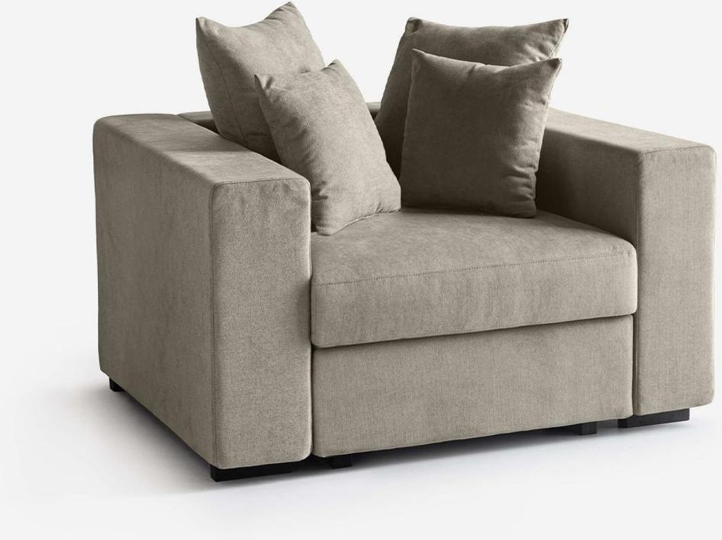 Modularer Sessel mit Armlehnen und Kissen Italy Cortina M - Taupe